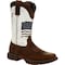 Durango Women's Western Boot, 9 M, Leather, 11 in H, Bay Brown/White DRD0394 - alternate 1